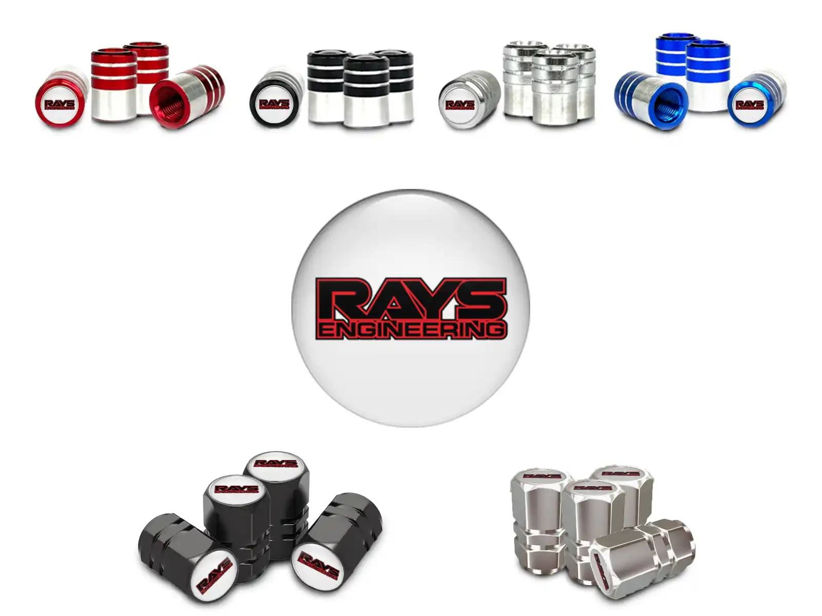 Rays Capsules De Tige De Valve SUV Design Minimal